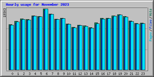 Hourly usage for November 2023